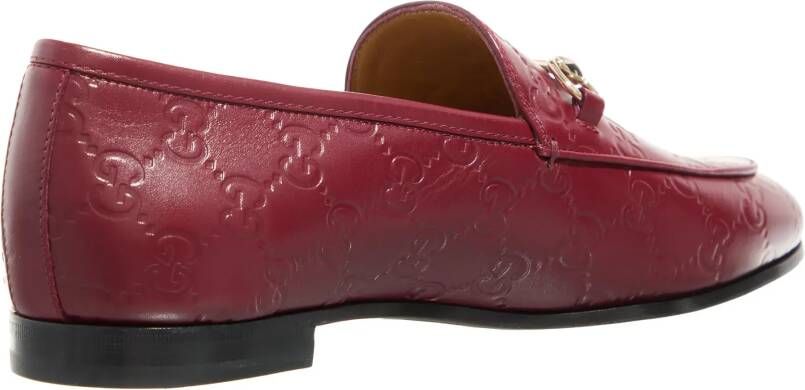 Gucci Loafers Moccassin Jordaan in rood