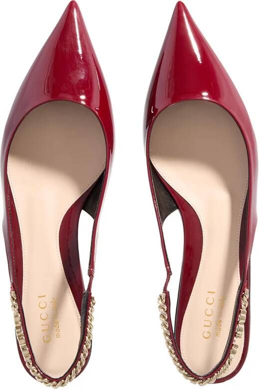 Gucci Loafers Signoria Ballet Flat in rood