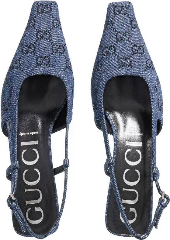 Gucci Pumps & high heels GG Denim Pumps in blauw