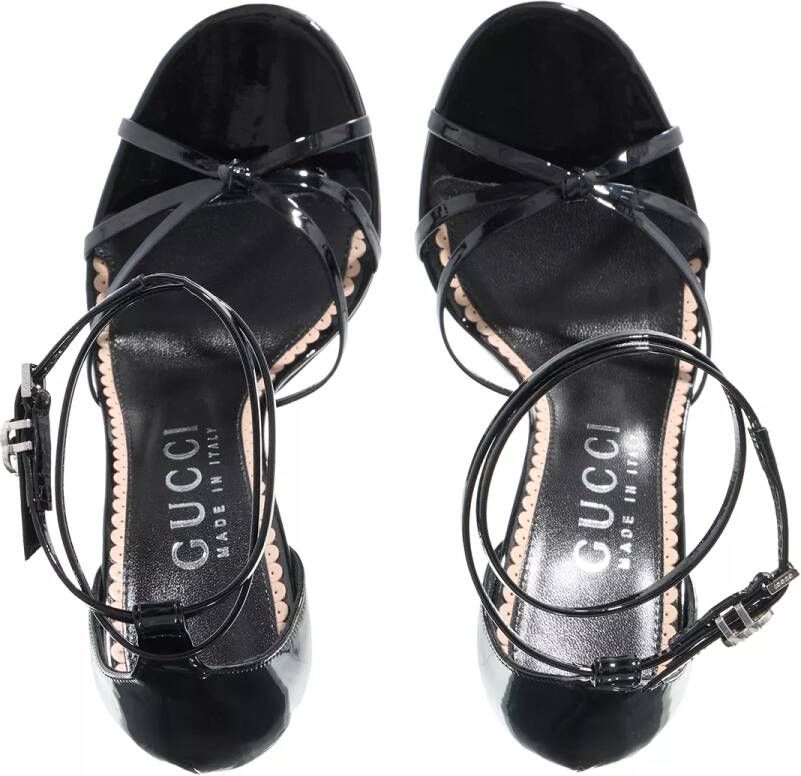 Gucci Sandalen Women Strappy Sandal Patent Leather in zwart