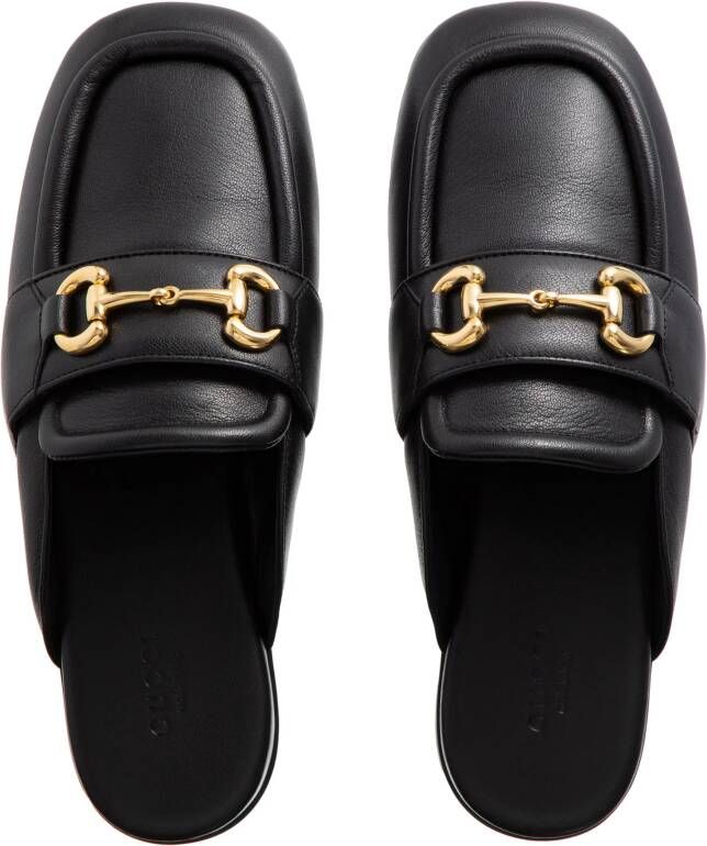 Gucci Slippers Women's Horsebit Loafer Slipper in zwart