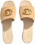 Guess Beige Suède Plateau Blokhak Sandalen Beige Dames - Thumbnail 20