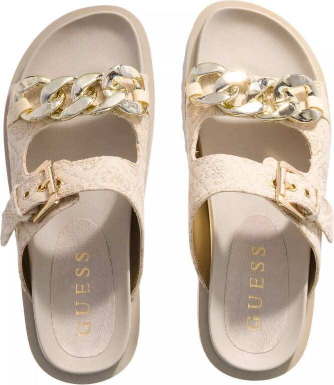 Guess Slippers & Mules Fatema3 in crème