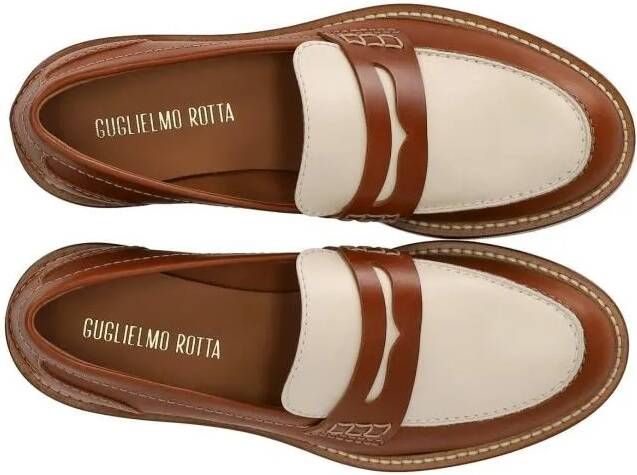 Guglielmo Rotta Loafers & ballerina schoenen Pip Brown Loafer in bruin