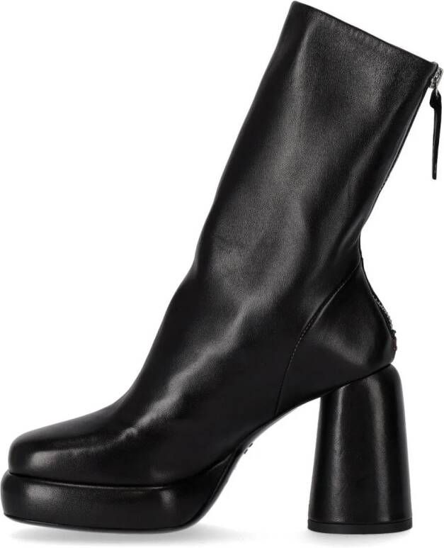 Halmanera Boots & laarzen ELSA SCHWARZE STIEFELETTE MIT ABSATZ in zwart