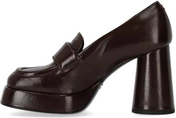 Halmanera Pumps & high heels Glaze Dark Brown Heeled Loafer in bruin