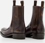 Hereu Boots Agulla Square Toe Chelsea Boots in zwart - Thumbnail 4