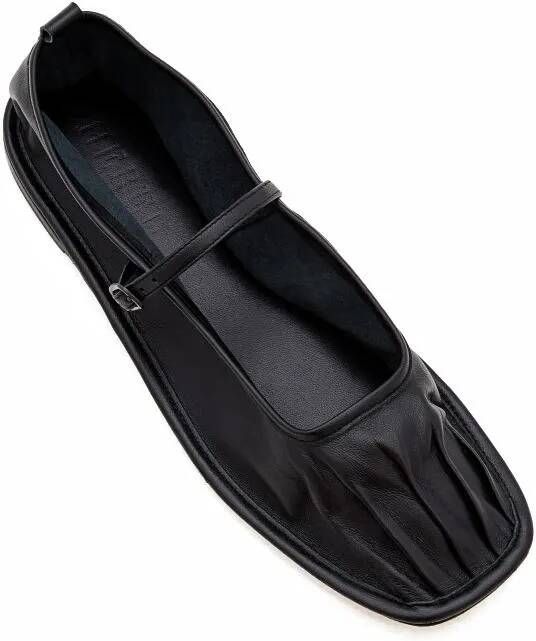 Hereu Loafers & ballerina schoenen Dansa Leather Ballet Flat in zwart