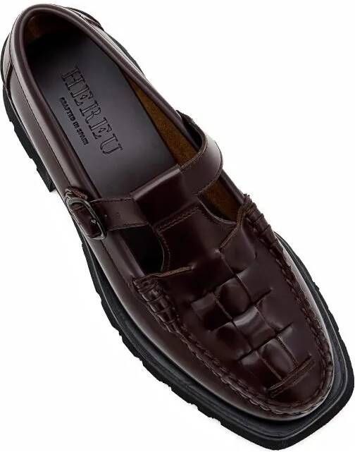 Hereu Loafers & ballerina schoenen Soller Sport Leather Loafer in bruin