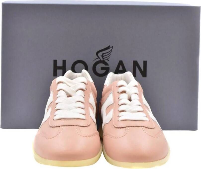 Hogan Low-Top Sneakers Pink in poeder roze