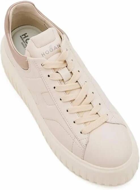 Hogan Lage-top sneaker H-Stripes Lace Up Sneakers in crème