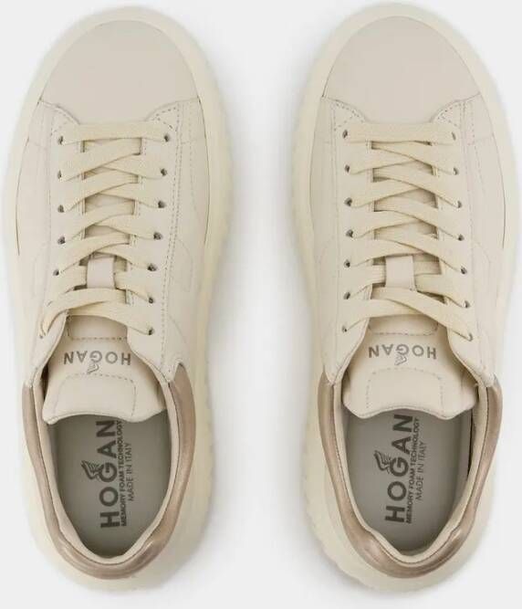 Hogan Lage-top sneaker H Stripes Sneakers Leather Beige in beige