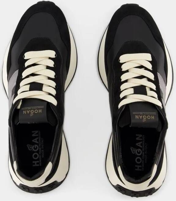 Hogan Sneakers H641 Leather Black in zwart