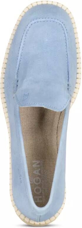 Hogan Lage-top sneaker Loafers aus Veloursleder in blauw