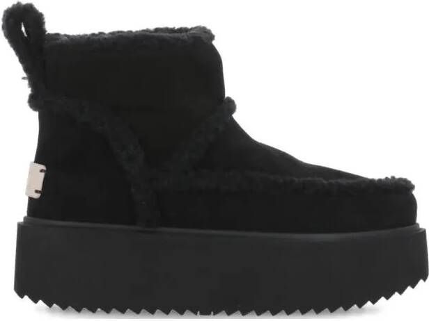 INUIKII Winterlaarzen Classic Low Shearling in zwart