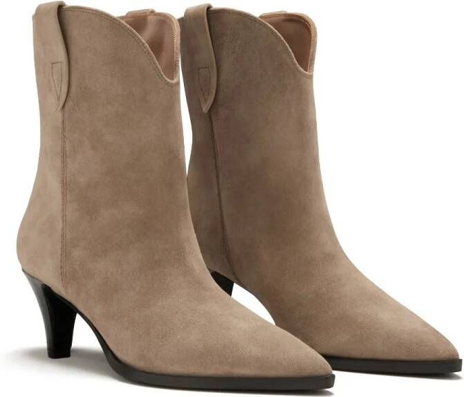 Isabel Bernard Enkellaarzen Vendôme Louane Taupe Suede Boots IB in taupe