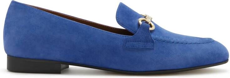 Isabel Bernard Sandalen Vendôme Fleur Blauwe Suède Loafers in blauw