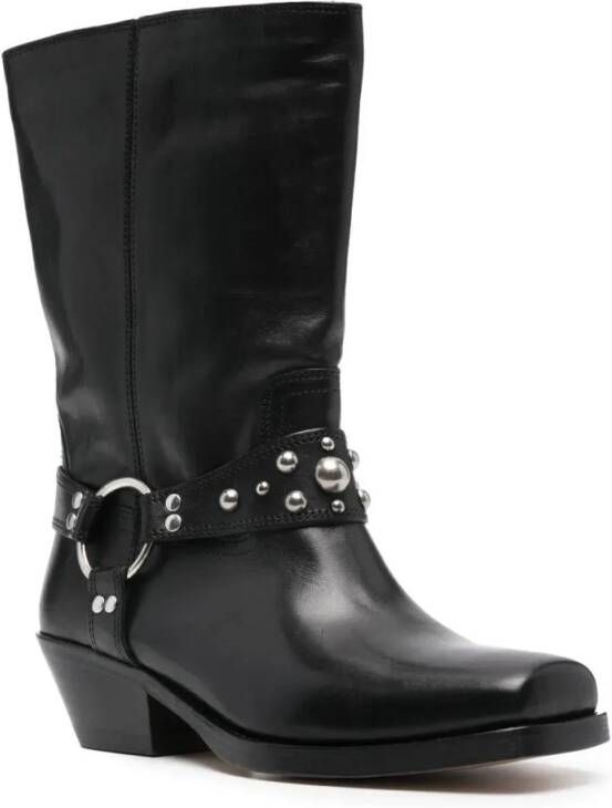 Isabel marant Boots Antya 45Mm Biker Boots in zwart