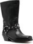 Isabel marant Boots Antya 45Mm Biker Boots in zwart - Thumbnail 3