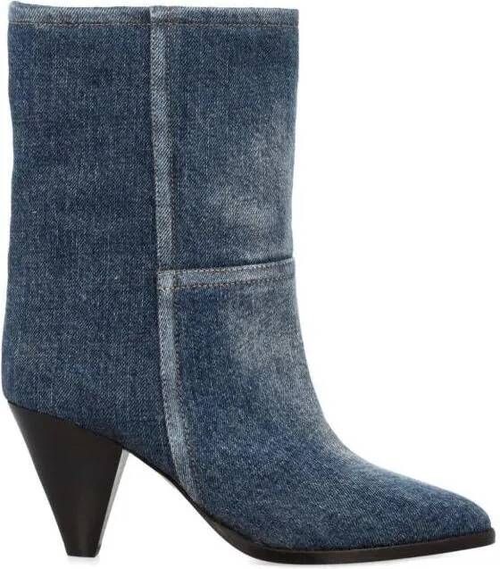 Isabel marant Boots Washed Denim Boots in blauw