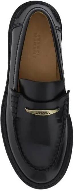 Isabel marant Loafers & ballerina schoenen Frezza Chunky Leather Loafers in zwart