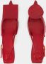 Jacquemus Hoge hakken Les Slingbacks Duelo B Pumps Leather in rood - Thumbnail 11