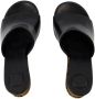 Jacquemus Sandalen Les Doubles Mules Sandals Leather Black in zwart - Thumbnail 25