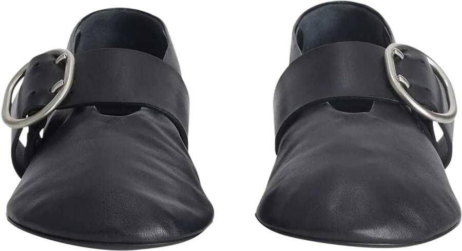 Jil Sander Ballerinas Smooth Leather Ballerinas in zwart