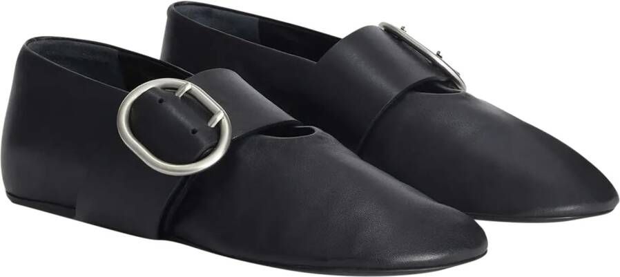 Jil Sander Ballerinas Smooth Leather Ballerinas in zwart