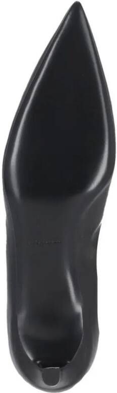 Jil Sander Boots Black Leather Kneehigh Boots in zwart