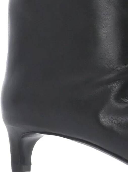 Jil Sander Boots Black Leather Kneehigh Boots in zwart