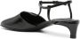 Jil Sander Hoge hakken Black T-Bar Slingback in zwart - Thumbnail 9