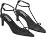 Jil Sander Sandalen Leather Heeled Sandals in zwart - Thumbnail 3