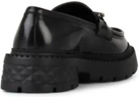 Jimmy Choo Loafers Marlow' Black Shiny Leather Loafers in zwart