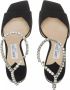 Jimmy Choo Zwarte Suède Sandalen met Verstelbare Enkelband Black Dames - Thumbnail 12