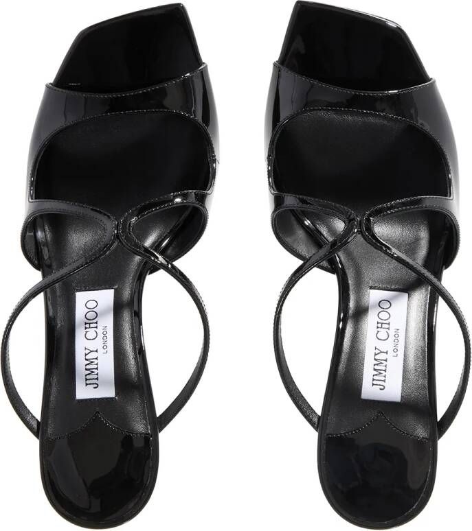 Jimmy Choo Slippers Anise 75mm Mules in zwart