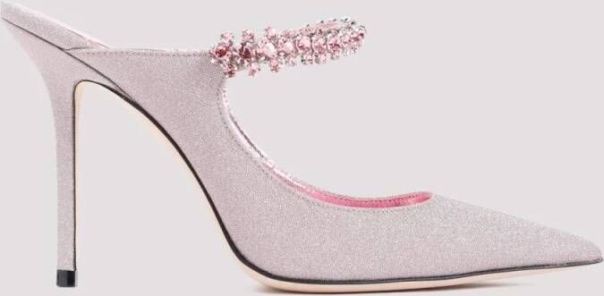 Jimmy Choo Slippers & Mules Bing 100 Mules in roze