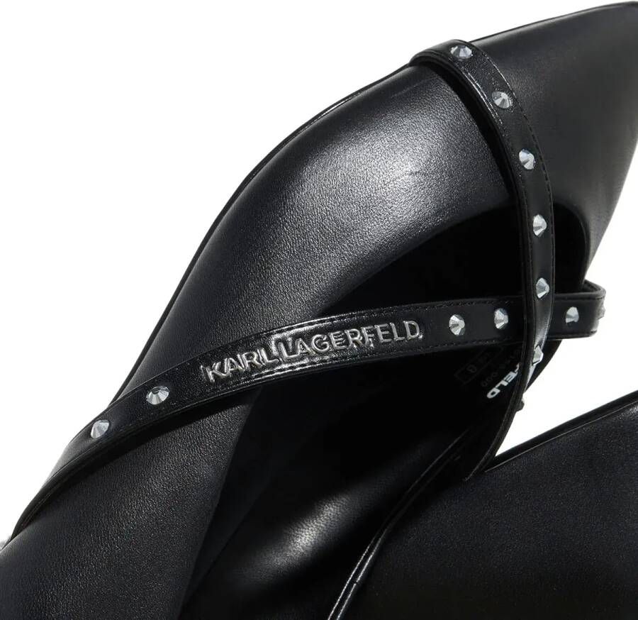 Karl Lagerfeld Ballerinas Kerrie Krosstrap Studs in zwart