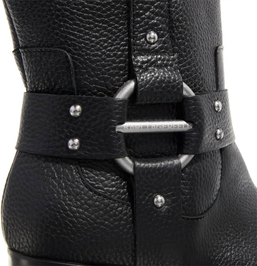 Karl Lagerfeld Boots Brooklyn Mid Leg Strap Boot in zwart