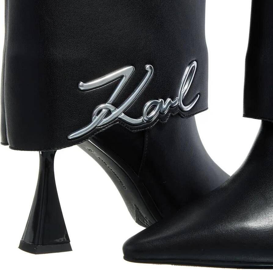 Karl Lagerfeld Boots & laarzen Debut Ii Fold Down Hi Leg Boot in zwart