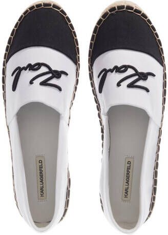 Karl Lagerfeld Espadrilles Kamini Duo Signature Slip in wit