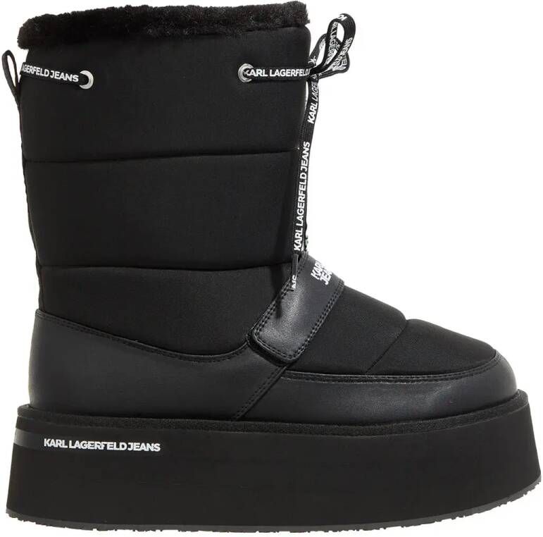 Karl Lagerfeld Jeans Winterlaarzen KLJ Wedge Puffa Boot in zwart