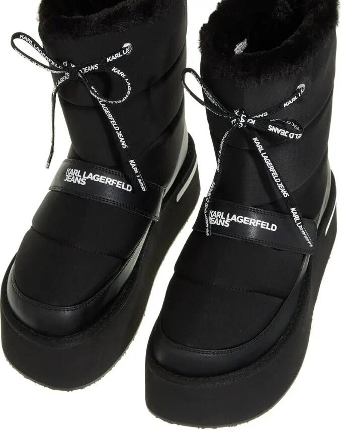 Karl Lagerfeld Jeans Winterlaarzen KLJ Wedge Puffa Boot in zwart