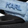 Karl Lagerfeld Sandalen Salon Tred Quilted Slingback in blauw - Thumbnail 8