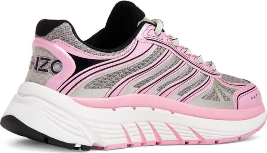 Kenzo Low-Top Sneakers Pace Tech Runner Logo Sneakers in poeder roze