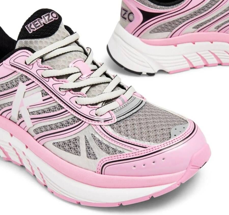 Kenzo Low-Top Sneakers Pace Tech Runner Logo Sneakers in poeder roze