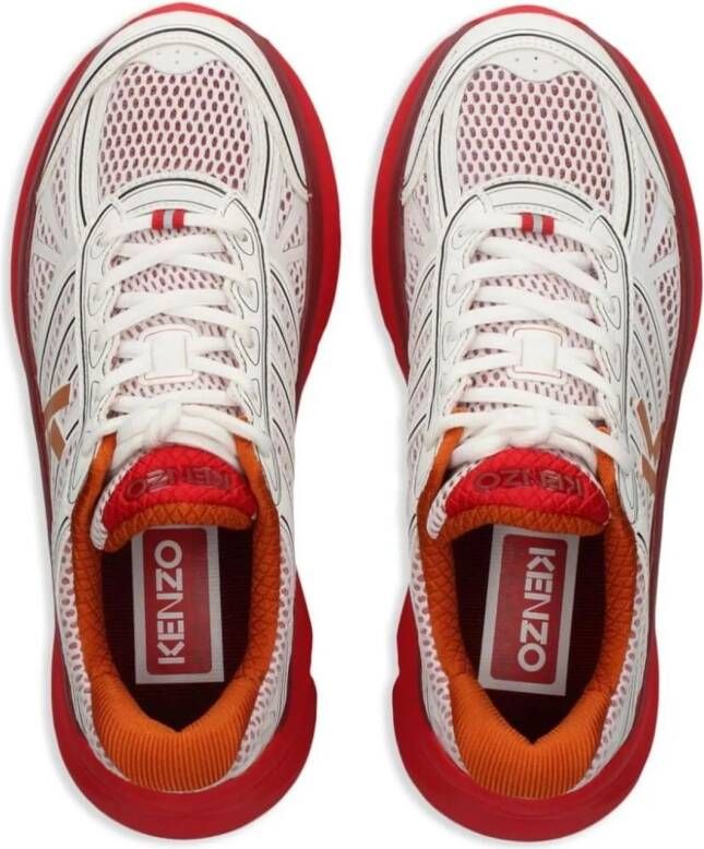 Kenzo Low-Top Sneakers Red in rood