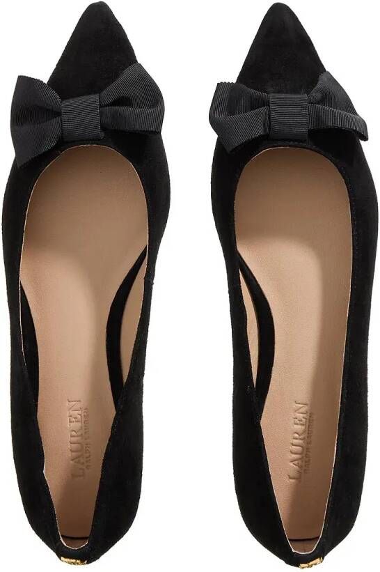 Lauren Ralph Lauren Ballerinas Londyn Bow Flats Ballet in zwart