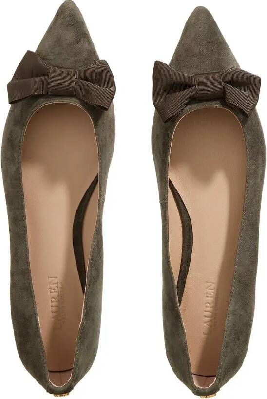 Lauren Ralph Lauren Espadrilles Londyn Bow Flats Ballet in groen