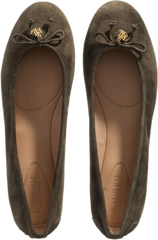 Lauren Ralph Lauren Loafers Jayna Driver Flats Ballet in groen